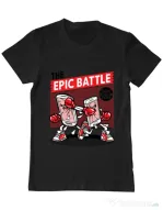 Tricou ADLER barbat Epic battle Negru