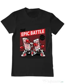 Tricou ADLER barbat Epic battle Negru