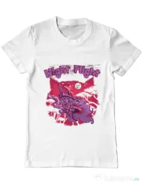 Tricou ADLER barbat Night flight Alb