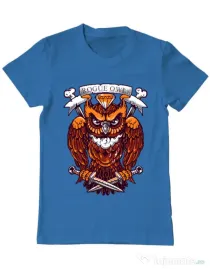 Tricou ADLER barbat Rogue owl Albastru azuriu