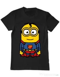 Tricou ADLER barbat Super minion Negru