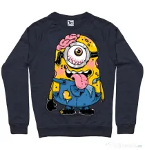 Bluza ADLER barbat Zombie minion Denim inchis