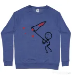 Bluza ADLER barbat Catching love 1 Albastru melanj