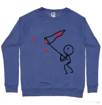 Bluza ADLER barbat Catching love 1 Albastru melanj