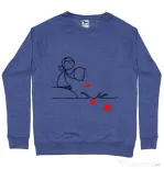 Bluza ADLER barbat Fishing for love 2 Albastru melanj