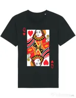 Tricou STANLEY STELLA barbat Queen of hearts Negru