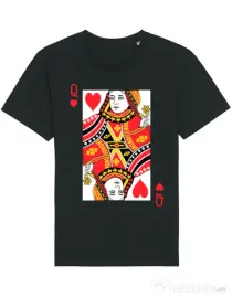 Tricou STANLEY STELLA barbat Queen of hearts Negru