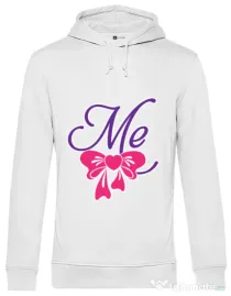 Hoodie barbat cu gluga Me Alb