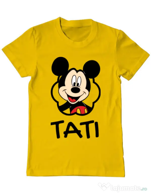 Tricou ADLER barbat Mouse daddy Galben