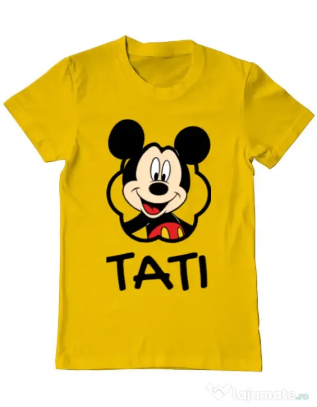 Tricou ADLER barbat Mouse daddy Galben