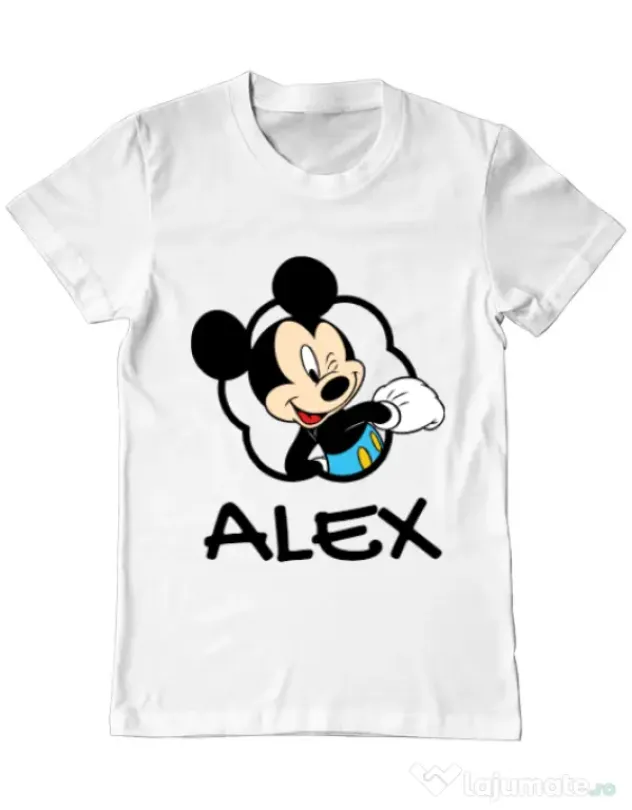 Tricou ADLER barbat Mouse son Alb