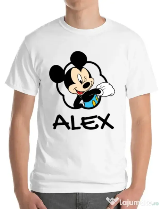 Tricou ADLER barbat Mouse son Alb
