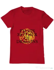 Tricou ADLER barbat His mother of dragons Rosu