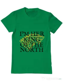 Tricou ADLER barbat Her king of the north Verde mediu