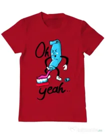 Tricou ADLER barbat Oh yeah Rosu