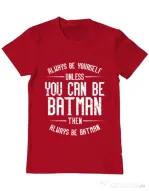 Tricou ADLER barbat Always be batman Rosu