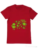 Tricou ADLER barbat Android anatomy Rosu