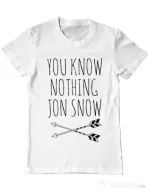 Tricou ADLER barbat You know nothing Alb