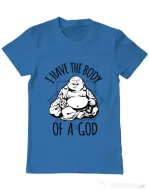 Tricou ADLER barbat Body of a god Albastru azuriu