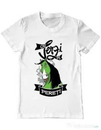 Tricou ADLER barbat Cai verzi Alb