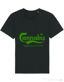 Tricou STANLEY STELLA barbat Cannabis Negru