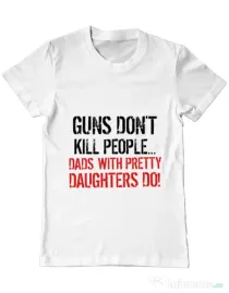 Tricou ADLER barbat Guns dont kill Alb