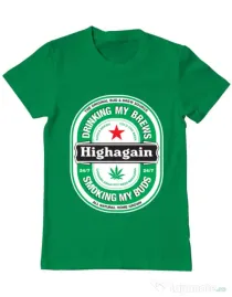 Tricou ADLER barbat Highagain Verde mediu