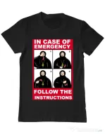 Tricou ADLER barbat In case of emergency Negru