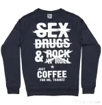 Bluza ADLER barbat Just coffee for me Denim inchis