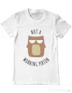 Tricou ADLER barbat Morning owl Alb