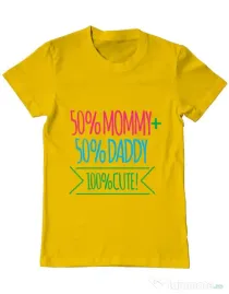 Tricou ADLER barbat 100 Cute Galben