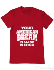 Tricou ADLER barbat American dream Rosu