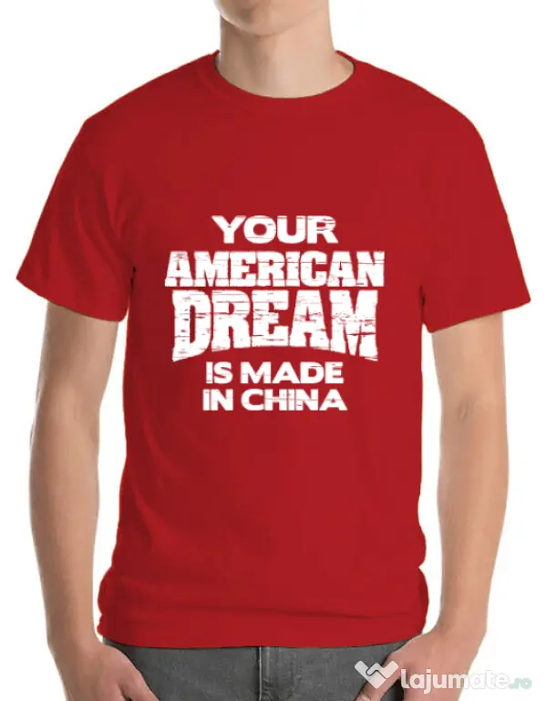 Tricou ADLER barbat American dream Rosu