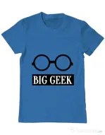 Tricou ADLER barbat Big geek Albastru azuriu