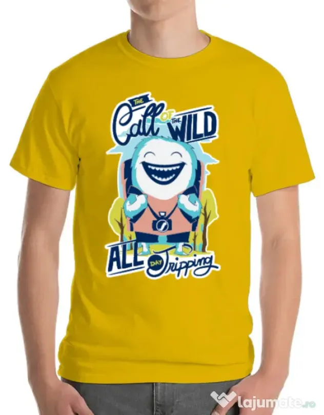 Tricou ADLER barbat Call of the wild Galben
