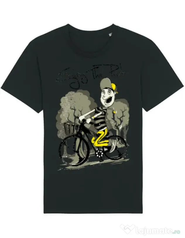 Tricou STANLEY STELLA barbat Enjoy the ride Negru