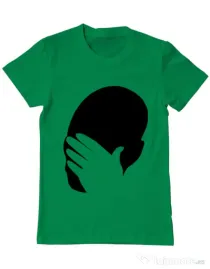 Tricou ADLER barbat Facepalm Verde mediu