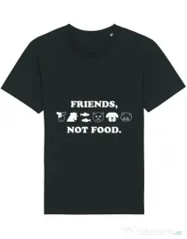 Tricou STANLEY STELLA barbat Friends not food Negru