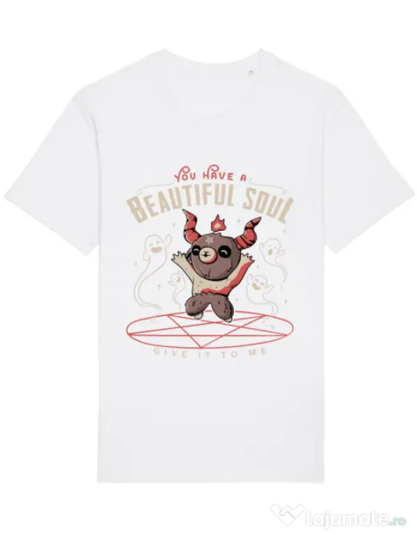 Tricou STANLEY STELLA barbat Beautiful soul Alb
