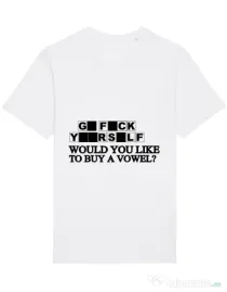 Tricou STANLEY STELLA barbat Go fuck yourself Alb