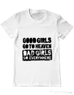 Tricou ADLER barbat Good girls Alb