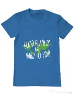 Tricou ADLER barbat Good planets Albastru azuriu