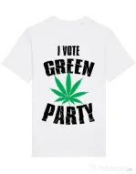 Tricou STANLEY STELLA barbat Green party Alb