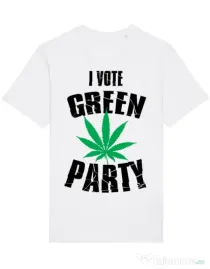 Tricou STANLEY STELLA barbat Green party Alb