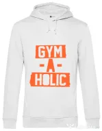 Hoodie barbat cu gluga Gymaholic Alb