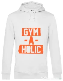 Hoodie barbat cu gluga Gymaholic Alb