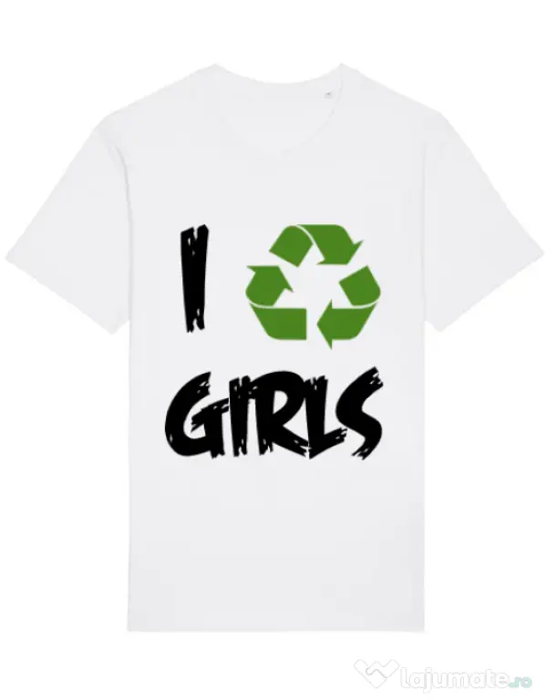 Tricou STANLEY STELLA barbat I recycle girls Alb