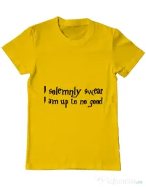 Tricou ADLER barbat I solemnly swear Galben
