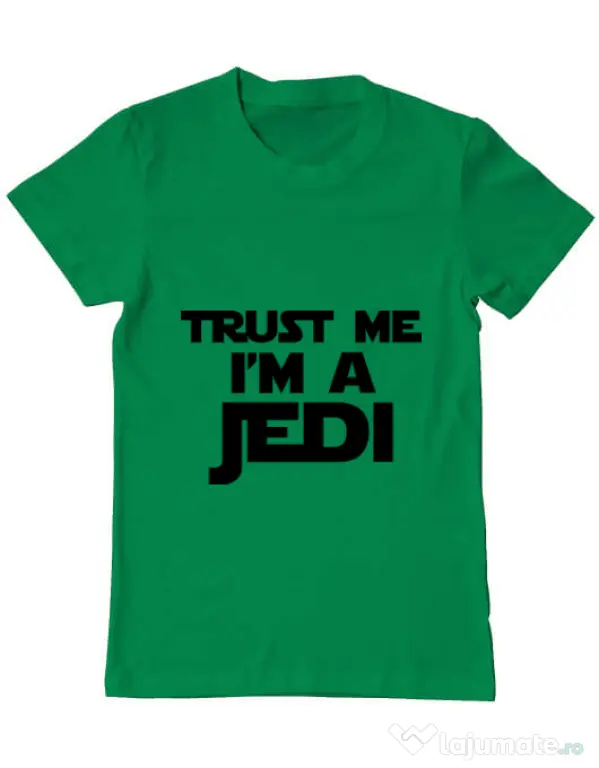 Tricou ADLER barbat I am a jedi Verde mediu