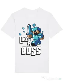 Tricou STANLEY STELLA barbat Like a boss Alb